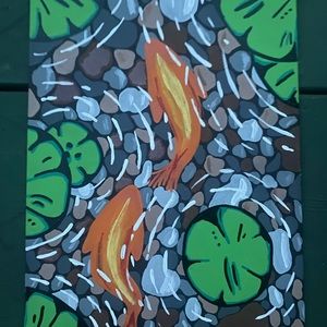 Koi Fish 9x11 Painting
